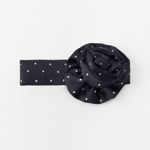 Zara limited edition polka dot floral scarf